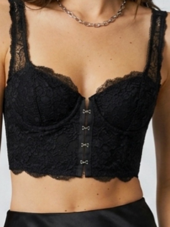 Victoria's Secret Other - Victoria Secret Dream Angel Black Longline Corset Bra 34 C